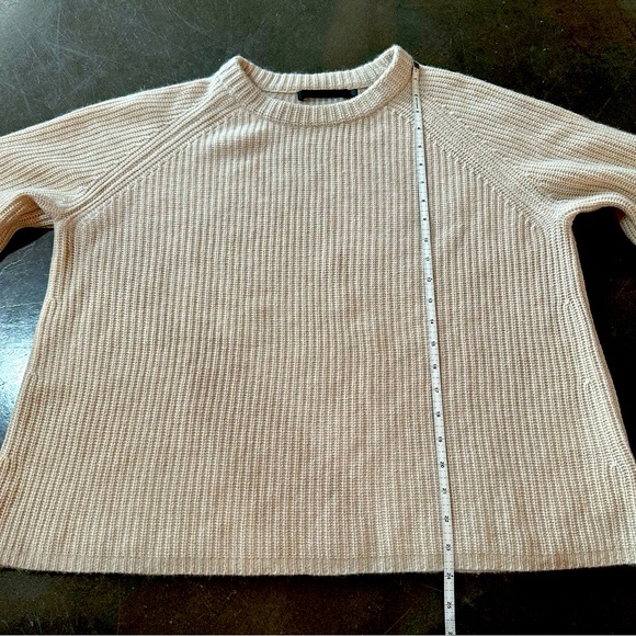 Jenni Kayne Cashmere Fisherman Sweater Oatmeal XXL - Picture 11 of 16